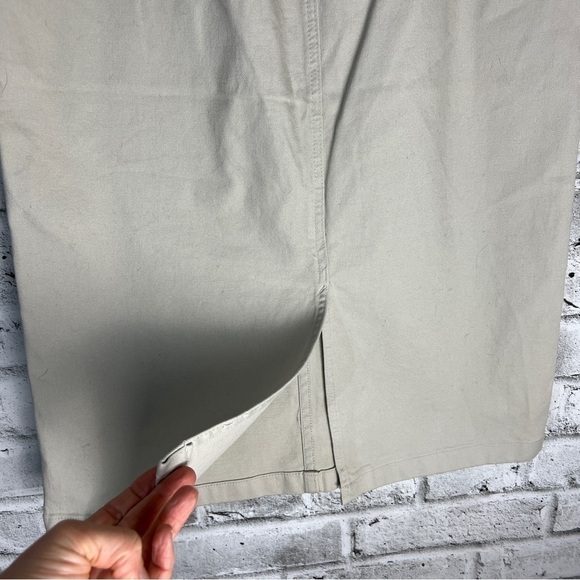 Vintage 90s Y2K Khaki Maxi Trouser Skirt NWT Size 6 - Picture 8 of 11